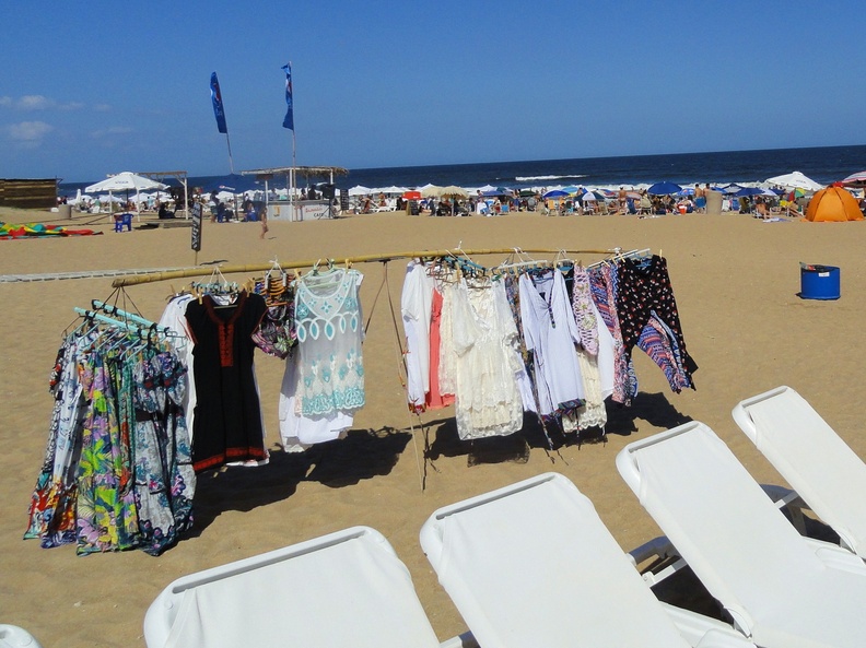 Clothes for sale on Punta Del Este Beach.JPG