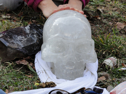 ancient crystal skull from Brazil-